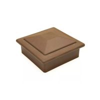 Крышка верхняя ПВХ для столба 125х125 Шоколад
