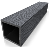 Столб ДПК 3D фактура дерева Графит