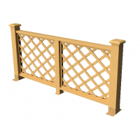 Декоративные ограждения ДПК " Ламбет", Песчаник, шлифованное Декоративные ограждения ДПК " Ламбет", Песчаник, шлифованное