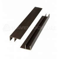F-профиль ДПК Тёмно-коричневый F-профиль ДПК Тёмно-коричневый