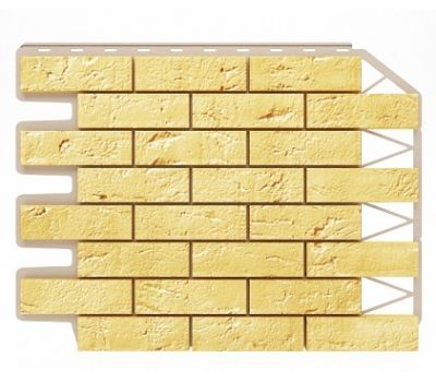 Фасадные панели (цокольный сайдинг) Кирпич Sandgelb / Песочный от производителя  Holzplast по цене 0 р