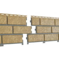 Фасадная панель Стоун Хаус - Кирпич с декорированным швом Песочный Фасадная панель Стоун Хаус - Кирпич с декорированным швом Песочный