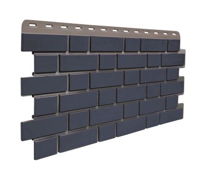 Цокольный сайдинг Кирпич Клинкерный Асфальт от производителя  Fineber по цене 595 р