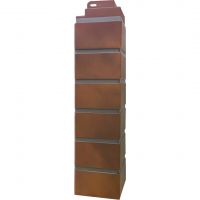 Угол наружный Кирпич Клинкерный 3D Керамически черный