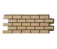 Фасадные панели Премиум состаренный кирпич Песочный (шов RAL 9005)