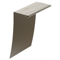 Околооконный профиль универсальный под дерево 89/254 мм Орех Околооконный профиль универсальный под дерево 89/254 мм Орех