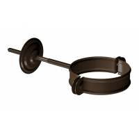 Хомут трубы D90, КАШТАН (RAL 8017) Хомут трубы D90, КАШТАН (RAL 8017)